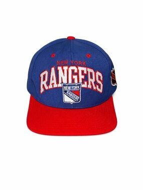 Mitchell & Ness New York Rangers Blue and Red Snapback